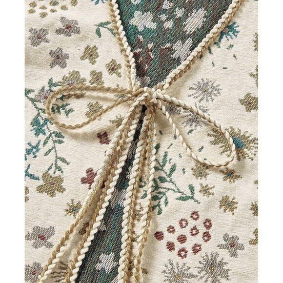 Floral Tapestry Vest Cottage Core Tie Front Sz Small - Picture 3 of 8